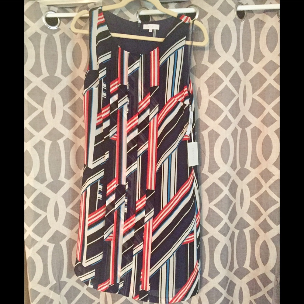 1.State shift style print dress